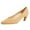 Light Brown, variant on FSJ Women Comfortable Sturdy kitten Low Heels Pumps Slip On Almond Closed Toe Office Work Wedding Casual Dressy Shoes Size 8 Purple