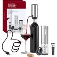 thumbnail image 1 of CIRCLE JOY Electric Wine Opener Set, All in One Wine Accessories with Rechargeable Corkscrew, Wine Aerator, Foil Cutter and Vacuum Wine Stopper, Wine Opener Gift Kit for Wine Lovers, 1 of 7