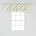 thumbnail image 2 of Ambesonne Dog Lover Window Valance, Polka Dot Terriers, 54" X 18", Multicolor, 2 of 3