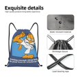 thumbnail image 4 of Pofeuu Garfield for Water-Resistant 210D Drawstring Bag Compact Foldable Design Gym Yoga Travel Essentials Lightweight Carryall-Medium, 4 of 6