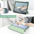 thumbnail image 7 of JETech Case for iPad Air 11-Inch M3/M2 (2025/2024), iPad Air 5/4 (2022/2020 5th/4th) with Pencil Holder, Clear Transparent Back Slim Stand Shockproof Tablet Cover, Auto Wake/Sleep (Green), 7 of 7