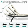 thumbnail image 5 of Domi Outdoor Lounge Chairs Set of 2, Aluminum Wicker Outdoor Chaise Lounge Chairs with 4 Adjustable Positions, Pool Lounge Chairs for Patio, Beach, Yard, Deck, Poolside, 5 of 9