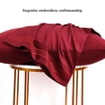 thumbnail image 2 of PiccoCasa 4 Pcs 100% Combed Cotton Soft Luxury Solid Pillow Case King Burgundy, 2 of 8