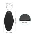 thumbnail image 2 of Uxcell Vintage Motel Keychain Blank Hotel Keychain Rhombus Retro Key Tags Black, 2 of 7