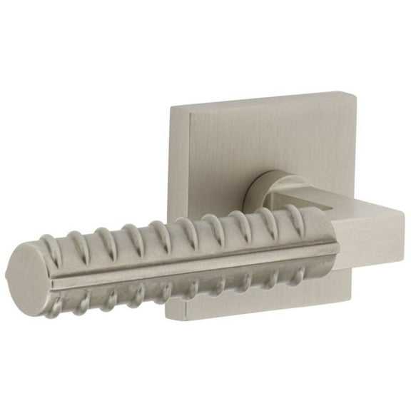 Viaggio Qadcon-Reb_Dd Quadrato Solid Brass Non-Turning Two-Sided Dummy Door Lever Set -