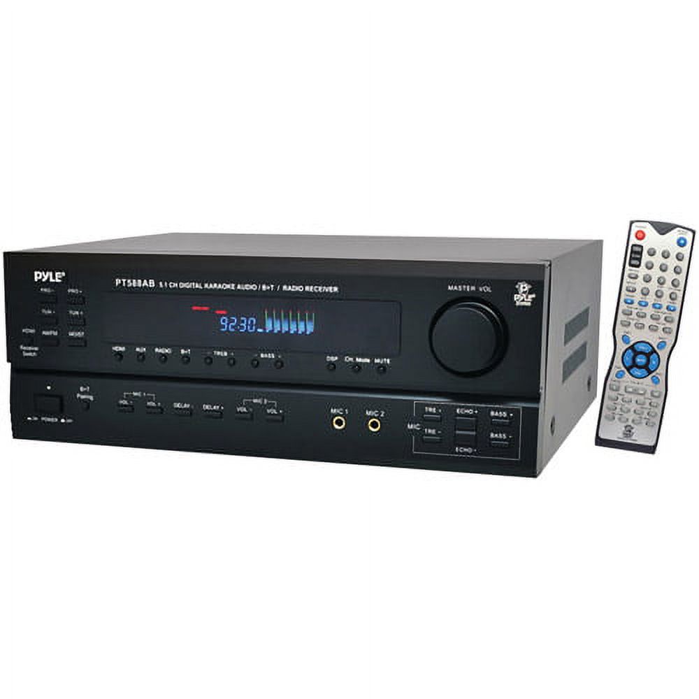 PYLE PT588AB 5.1 Channel 420 Watt Home Audio Receiver Amplifier with Bluetooth - image 5 of 5