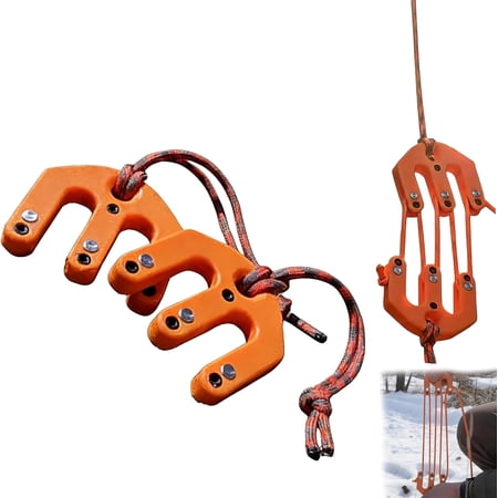Game & Gear Hoist Block and Tackle System Ultralight Hunting Game Hoist Portable Game Lifting Tool for Backcountry Hunting