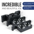Clear Ice Ball Maker 4iceballs Silicone Ice Cube Maker, Ice Tray, Round Ice Mold for Sphere