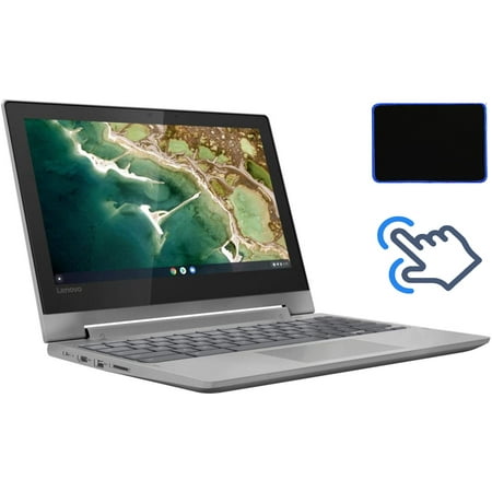 Lightweight Lenovo 11.6" Touch Screen Chromebook Flex 3 11" MTK 2-in-1 - MediaTek MT8173C - 4GB Memory - 32GB eMMC Flash Memory - Platinum Grey with UltraTech Mouse Pad Bundled