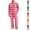Pink, variant on HAJWOH Men's Long Sleeve Plaid Pajama Set with Elastic Drawstring Waist Pants for Home Loungewear