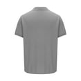 thumbnail image 6 of Vivianyo HD Short Sleeve Shirt for Men,Big Men's Solid Color Lapel Loose And Thin Daily Casual Shirt, 6 of 8