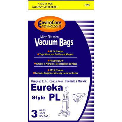 Eureka Style PL Vacuum Bags Micro Allergen Filtration Vac Type Maxima LightSpeed 