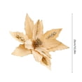 thumbnail image 3 of OAVQHLG3B Poinsettia Artificial Flowers Christmas Tree Ornaments Glitter Artificial Magnolia Flowers for Xmas New Year Party Wedding Holiday DIY Decorations, 3 of 6