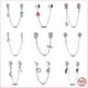 thumbnail image 2 of Charms Venta Caliente 925 Plata Esterlina Estrellas Y Luna Niños Y Niñas Cadenas De Seguridad Espaciador De Gel De Sílice Perlas Compatible Con Pandora Pulseras Originales DIY Joyería, 2 of 4