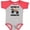 Baseball Heather and Red, variant on Inktastic Brother of the Birthday Boy Truck Boys Baby Bodysuit