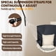 thumbnail image 5 of Silla Hamaca Colgante Chihee con 2 Almohadas Gris Oscuro, 5 of 6