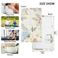 thumbnail image 2 of Retro Peony Flower Cotton Face Towels Absorbent Hand Towel Soft Bathroom Towel for Kitchen Hotel Decoration, 2 of 7