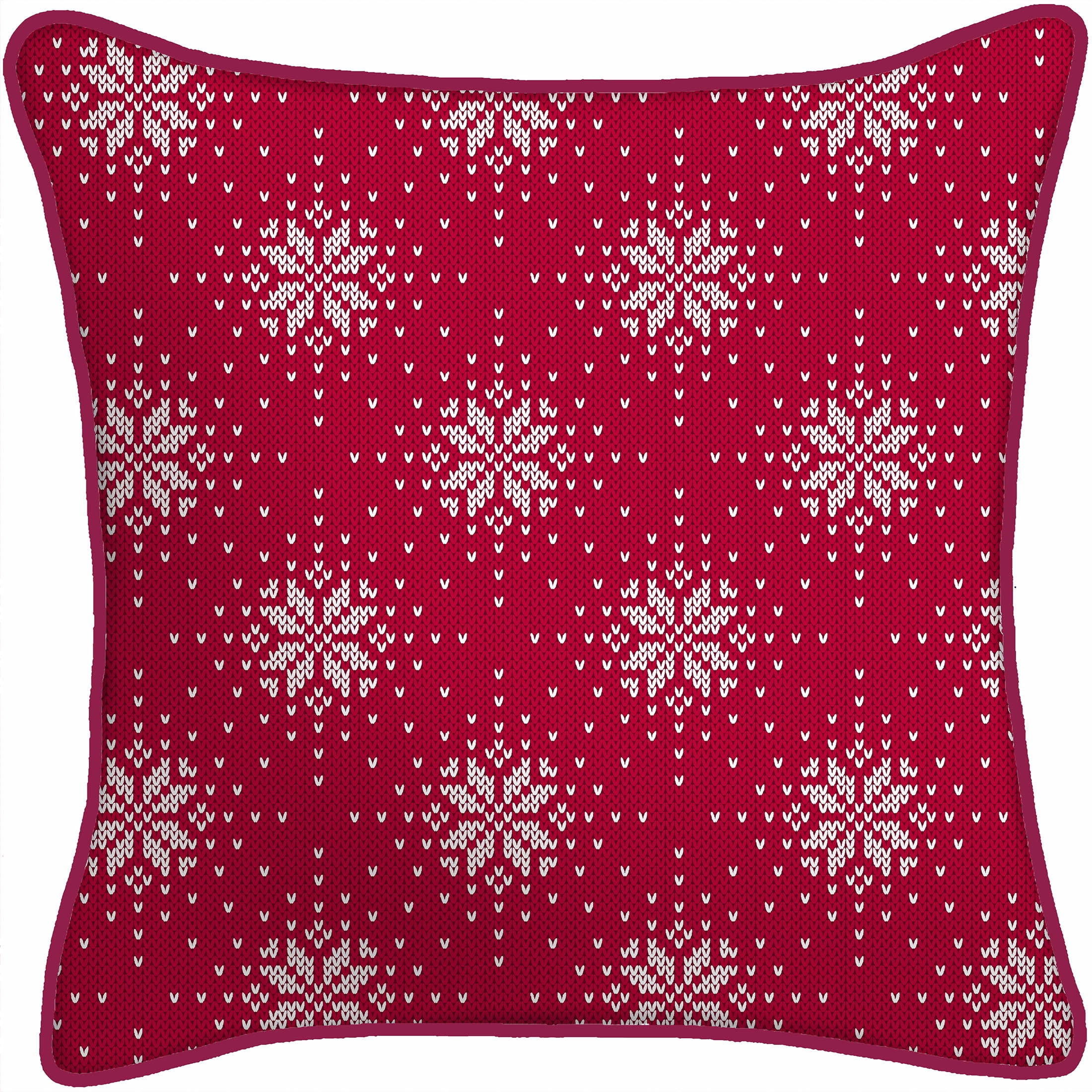 Mainstays 16" Reversible Holiday Gnome Outdoor Throw Pillow with Welt, Single Pillow