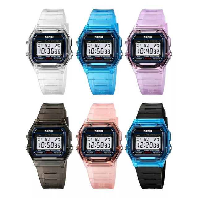 Reloj Skmei Digital Retro Vintage Unisex 5 Atm Original 2056