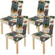 thumbnail image 1 of Funda Protectora ABPHQTO para silla con Flores y Mariposa Juego de 4, 1 of 4