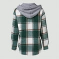 thumbnail image 3 of Fall Jackets For Girls Flannel Shirt Women Girls Flannel Long Sleeve Shirts Button Down Plaid Shacket Jackets Casual Blouses Tops, 3 of 5