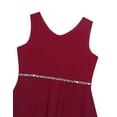 thumbnail image 5 of TiaoBug Princess Dresses for Kids Girls Sparkly Rhinestone Chiffon Dress Birthday Party Casual Dress Burgundy 8, 5 of 7