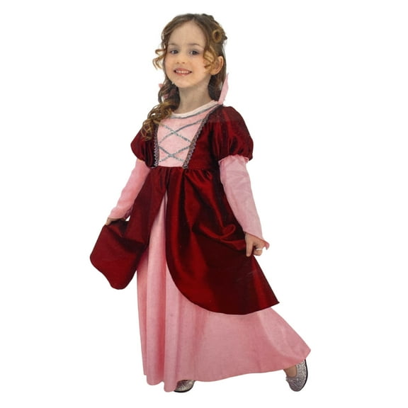 Imaginarium Girls Pink & Red Medieval Princess Dress Halloween Costume S (4-6)