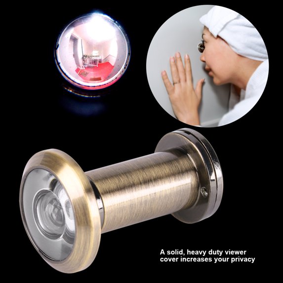 LYUMO Door Peephole Viewer, 200 Degree Wide Viewing Angle Peephole Door Viewer with Heavy Duty Privacy Cover