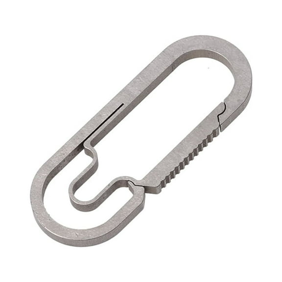 ZPAQI EDC Outdoor for Titanium Alloy Camping Carabiner Hanging Buckle Snap Hooks Keych