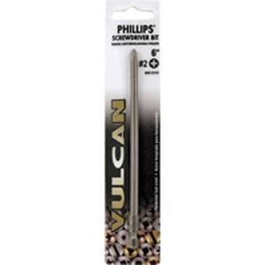 

Vulcan Screwdriver Bit No 2 Phillips Hex Shank 6 In L S2 Chrome Molybdenum Steel Chrome