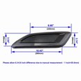 thumbnail image 3 of 2Pcs/Set Universal Car Hood Bonnet Vents Air Intake Scoop Flow Intake Front Engine Cover ABS Black Carbon Fiber Self-Adhesive, 3 of 5