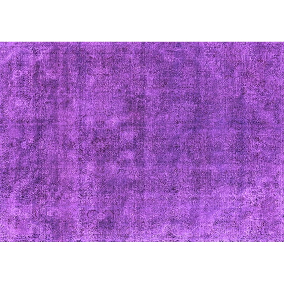 Ahgly Company Indoor Rectangle Oriental Purple Industrial Area Rugs, 2' x 4'