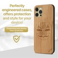 thumbnail image 2 of Case Yard Wooden Case Outside Soft TPU Silicone Slim Fit Shockproof Wood Phone Cover for Girls Boys Men and Women Supports Wireless Charging Life is Perfect Design case for iPhone-11-Pro-Max, 2 of 7