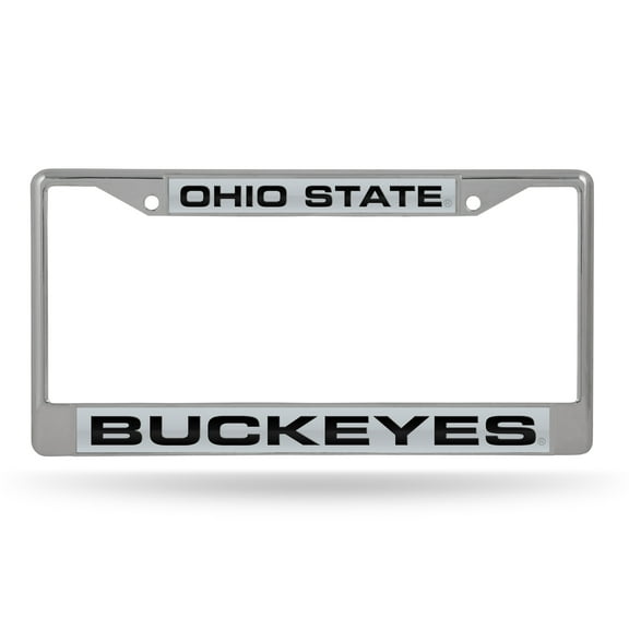Ohio-St-Buckeye's Metal Laser Cut License Plate Frame