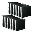 thumbnail image 1 of 12/Pack 3" D-Ring Binder, 3 Rings, Letter Size, Black, 1 of 5