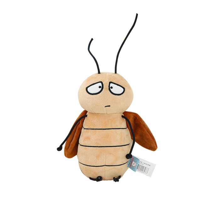 Muñeca de peluche divertida con forma de cucaracha, 23 cm, peluche, dibujos animados