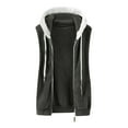 thumbnail image 6 of Aboser Womens Fleece Vests with Hood Plus Size Sleeveless Jacket Comfy Zip Up Vest Thermal Casual Hooded Coats Soft Plush Outerwear for Winter, 6 of 6