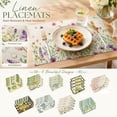 thumbnail image 2 of Dining Table Placemats Set of 4 Washable Placemats Blue Placemats for Summer Kitchen Decor Kitchen and Dining Room, 2 of 9