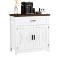 thumbnail image 5 of LAFGUR Kitchen Storage Cabinet, Modern Farmhouse Buffet Sideboard with for Kitchen, Entryway, White, 5 of 8