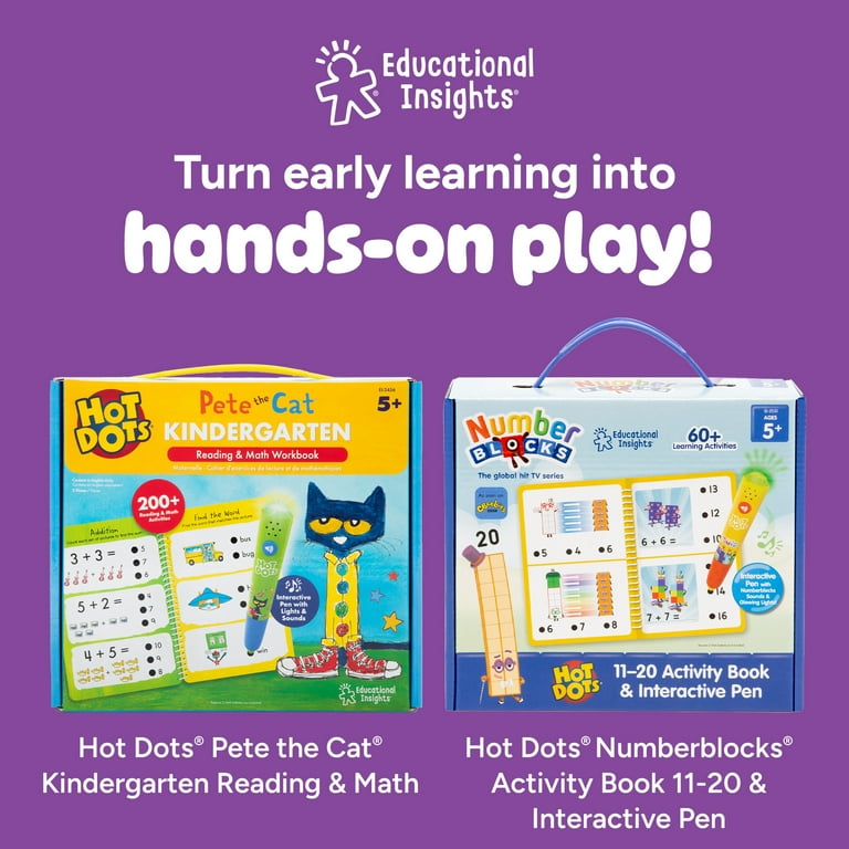 Educational Insights Hot Dots Kindergarten Reading Set, 85 Lessons