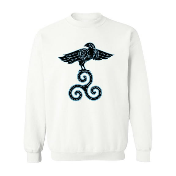 Raven On Celtic Style. Sweatshirt Men -Image by Shutterstock, Male 5X-Large