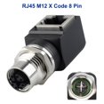thumbnail image 4 of Adaptador RJ45 a M12 con codificación X de 8 pines Cat6/Cat5 Lonlonty, 4 of 8