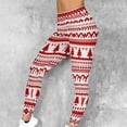 thumbnail image 5 of purcolt Ugly Christmas Leggings for Women No See Through High Waisted Buttery Soft Reindeer Printed Holiday Tights, 5 of 9