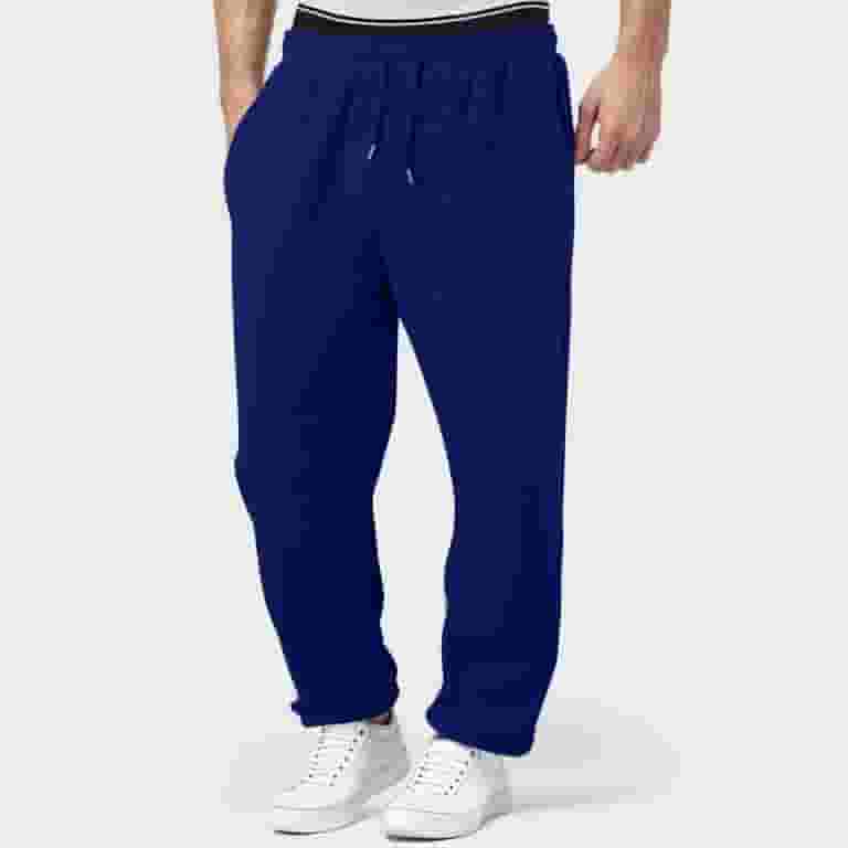当店在庫してます! Mens Fleece Lined Sweatpants Large Size Wide Straight Leg Clothing
