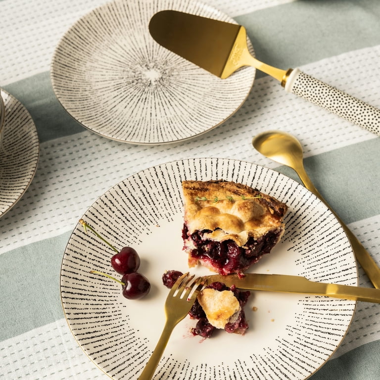 Thyme & Table Riley 12-Piece Ceramic Dinnerware Set - Walmart.com