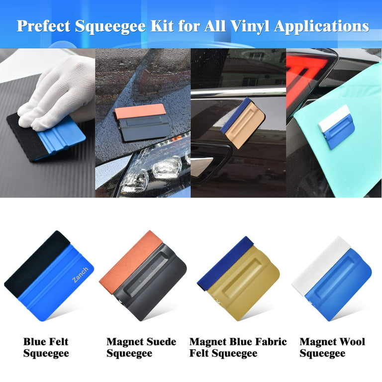 Zanch Vinyl Wrap Tool Kit Car Wrap Kit for Car Wrapping Installation, Vinyl  Wrap Tools with Felt Squeegee Magnet Holder Vinyl Wraps Applicator Tool