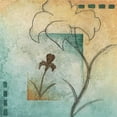 thumbnail image 2 of Emery, Kristin 26x26 Gold Ornate Wood Framed with Double Matting Museum Art Print Titled - Flower Abstract II, 2 of 4