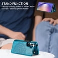 thumbnail image 5 of Compatible with Samsung Galaxy A54 5G Case Wallet with Card Slot Flip Leather Mandala Magnetic Clasp Protective Phone Case for Samsung Galaxy A54 Case Wallet(Blue-6.4 inch), 5 of 7