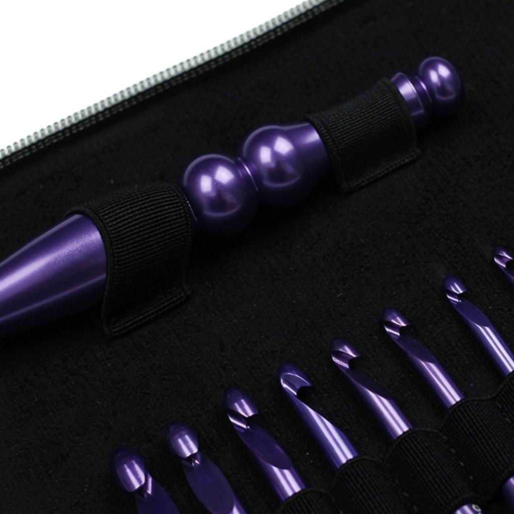 Ergonomic Crochet Hook Aluminum Handcrafted Knitting Implement