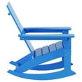 thumbnail image 4 of Afuera Living Outdoor HDPE Plastic Adirondack Rocking Chair in Pacific Blue, 4 of 7